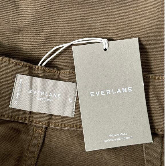 NWT Everlane The Organic Straight Leg Pant in Beech Size 12 - Picture 5 of 12